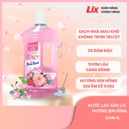 Thumbnail Nước lau sàn siêu sạch hương sen hồng, sạch nhà, thơm lâu đuổi côn trùng, phù hợp với mọi loại sàn nhà Lixco Việt Nam 1