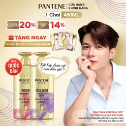 Thumbnail Dầu Xả Siêu Dưỡng PANTENE Miracles Ngăn Rụng Tóc Biotin/ Phục Hồi Hư Tổn Collagen - Chai 480ML 1