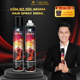 Thumbnail Gôm Xịt Giữ Nếp Tóc AKUMA HAIR SPRAY 390ml Hương Nước Hoa Chính Hãng Akuma 1