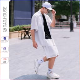 Thumbnail Bộ Áo Sơ Mi Nam Tay Ngắn Gạo House Đũi Mềm Mát, Lịch Lãm,Form Rộng Trẻ Trung, Áo Đũi Nam Tay Đi Chơi 2