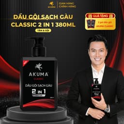 Thumbnail Dầu Gội Sạch Gàu AKUMA CLASSIC 380ml - Tắm & Gội 2 Trong 1 - Hương Nước Hoa Nam Tính 1