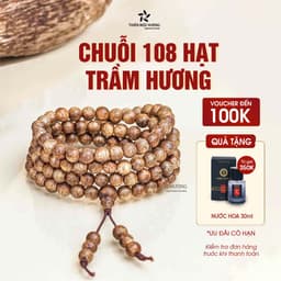 Thumbnail Vòng tay trầm hương chuỗi tràng 108 hạt THIÊN MỘC HƯƠNG giúp đoạn trừ 108 muộn phiền 1