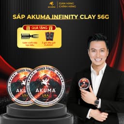 Thumbnail Sáp Vuốt Tóc AKUMA INFINITY CLAY Hàng Chính Hãng, Độ Bóng Mờ Tự Nhiên Akuma 2