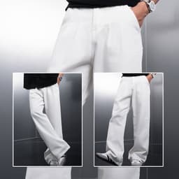 Thumbnail Quần jeans dài nam REVAL ống rộng xếp ly CAPMAN CLUB, thoải mái đi học - đi làm - đi chơi 2