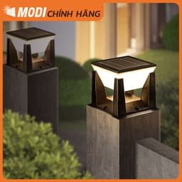 Thumbnail Đèn Trụ Cổng Năng Lượng Mặt Trời MODI SOLAR, Đèn LED Hàng Rào Sân Vườn Ngoài Trời Chống Nước 1