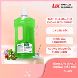 Thumbnail Nước lau sàn siêu sạch hương thảo mộc, nhà sáng bóng, thơm lâu , sử dụng phù hợp với mọi loại sàn nhà Lixco Việt Nam 2