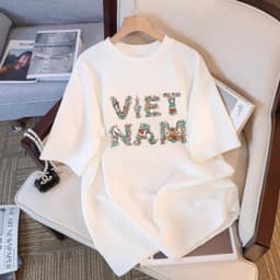 Thumbnail Áo Việt Nam nhiều mẫu - Áo thun Nam Nữ form rộng cờ đỏ sao vàng Việt nam LOZA G0305 3