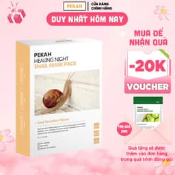 Thumbnail Hộp Mặt Nạ 5 Miếng Cấp Ẩm Giúp Phục Hồi Và Tái Tạo Da PEKAH Healing Night Snail Mask Pack 25ml/5sheets 1