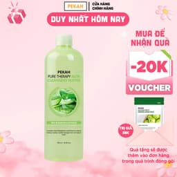 Thumbnail Nước Tẩy Trang Dưỡng Ẩm Da Khô PEKAH Pure Therapy Aloe Cleansing Water 500ml 1