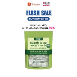 Thumbnail Khăn tắm, khăn mặt nén du lịch Yko chất liệu 100% sợi tư nhiên và rayon, phù hợp đi công tác du lịch 1