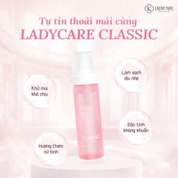 Thumbnail Dung Dịch Vệ Sinh Phụ Nữ Dạng Bọt Ladycare Classic Mọi Loại Da, Làm Sạch Và Duy Trì pH 90ml 3