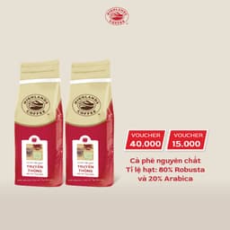 Thumbnail Mua 2 tặng 1- Combo 2 Cà Phê Bột Truyền Thống Highlands Coffee 1Kg tặng 1 gói 200gr (xem quà hiển thị tại giỏ hàng) 1