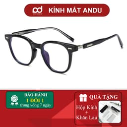 Thumbnail Gọng kính cận thời trang nam nữ ANDU dáng vuông Hàn Quốc hot trend nhựa cốt kim loại - 9267 1