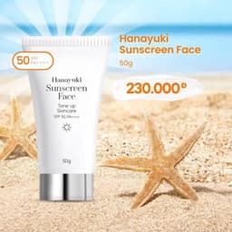 Thumbnail Kem Chống Nắng Hanayuki Sunscreen Face Nâng Tông Dưỡng Trắng SPF 50+/PA++++, Kem Chống Nắng Hanayuki Chính Hãng 50g CN02 4