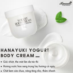 Thumbnail Kem Body Trắng Da Dưỡng Da Dưỡng Ẩm, Kem Dưỡng Trắng Da Yogurt Body Cream Hanayuki Chính Hãng 110g 3