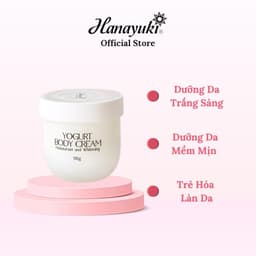 Thumbnail Kem Body Trắng Da Dưỡng Da Dưỡng Ẩm, Kem Dưỡng Trắng Da Yogurt Body Cream Hanayuki Chính Hãng 110g 1