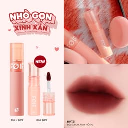 Thumbnail [Hàng tặng không bán] Mini FOIF Velvet Tint #VT3 Smoked Rose 1