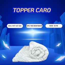 Thumbnail Topper Caro Edena, hỗ trợ tăng độ êm ái cho nệm, dày 5cm 1