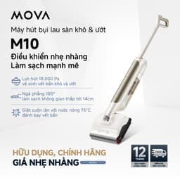 Thumbnail Máy hút bụi lau nhà khô và ướt đa năng Mova M10 - Hàng chính hãng - Bảo hành 12 tháng 1