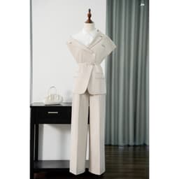 Thumbnail Set Áo Blazer tay chồm 5B02.2502K, Quần ống suông thêu túi cơi 3P02.2502K, set đồ công sở thanh lịch trẻ trung thiết kế 4