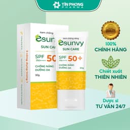 Thumbnail Kem Chống Nắng Nâng Tone, Kiềm Dầu, Không Thấm Nước ESUNVY SUN CARE SPF50+/PA++++  Cho Da Nhạy Cảm Tuýp 30g TMP019 2