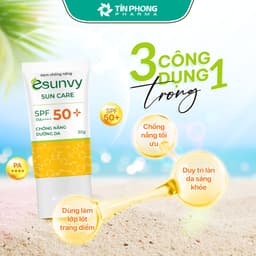 Thumbnail Kem Chống Nắng Nâng Tone, Kiềm Dầu, Không Thấm Nước ESUNVY SUN CARE SPF50+/PA++++  Cho Da Nhạy Cảm Tuýp 30g TMP019 4
