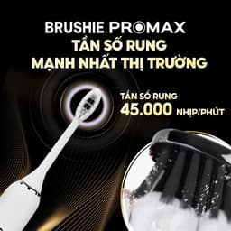 Thumbnail Bàn Chải Điện Brushie Promax phiên bản nâng cấp 2025 với 15 chế độ làm sạch, tích hợp máy rửa mặt 2in1 2