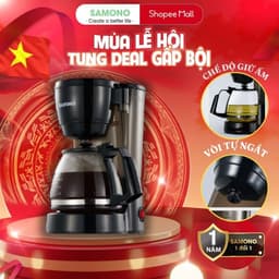 Thumbnail Samono Máy pha cà phê/trà 750ml, chức năng giữ nhiệt, vòi tự ngắt chống rò rỉ, hộp chứa có thể tháo rời 1