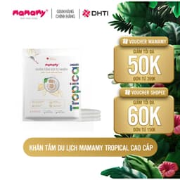 Thumbnail Khăn tắm Mamamy Tropical cao cấp, khăn nén du lịch tiện lợi sợi vải thuần tự nhiên và rayon 1