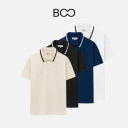 Thumbnail Áo Polo BOO Unisex Dáng Regular Thêu Logo Essential Ngắn Tay Có Cổ Chất Liệu thoáng mát 1