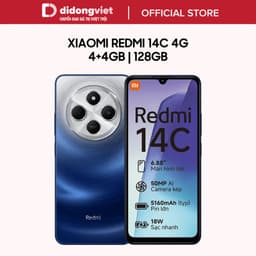 Thumbnail Điện thoại Xiaomi Redmi 14C 4GB + 4GB | 128GB - 6.88" 120Hz | Chip Helio G81-Ultra - Camera 50MP - 5160mAh | BH 18 tháng 1
