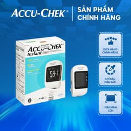 Thumbnail Bộ máy đo đường huyết Accu-chek Instant - Có kết nối bluetooth - Có dải màu sắc chỉ thị khoảng đường huyết 1