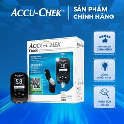 Thumbnail Máy đo đường huyết ACCU – CHEK Guide – Màn hình hiển thị sắc nét - Hỗ trợ đo ban đêm – Nút đẩy que 1