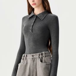 Thumbnail làminapparel - LONG SLEEVE POLO BODYSUIT 2