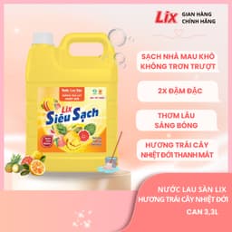Thumbnail Nước lau sàn siêu sạch hương trái cây nhiệt đới, sạch nhà, đuổi côn trùng, phù hợp với mọi loại sàn Lixco Việt Nam 2