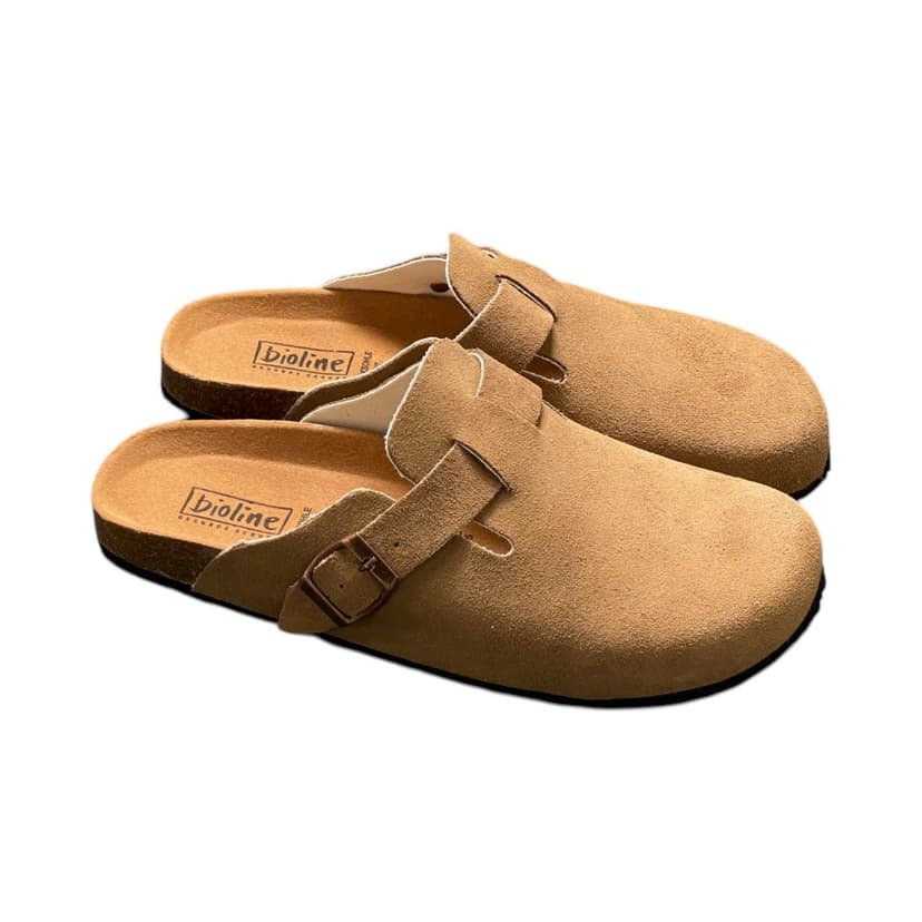 Ảnh Dép Đế Trấu Kiểu Dáng Botson Sục Da Lộn Đủ Màu Sắc Thương Hiệu Bioline Unisex Nam Nữ - SDL 1