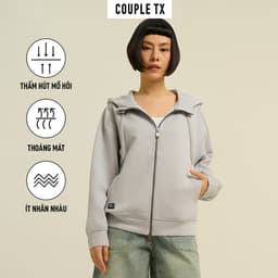 Thumbnail Áo Khoác Chống Nắng Nữ Couple TX Thun 2 Da Dây Kéo 2 Đầu WOK 2059 2
