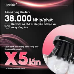 Thumbnail Bàn chải điện Brushie Eco phiên bản tiết kiệm 2024 với 5 chế độ làm sạch phù hợp cả cho người niềng răng 2