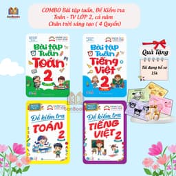 Thumbnail Combo Bài tập Tuần, Đề kiểm tra Toán và Tiếng việt Lớp 2 - Chân trời Sáng tạo, cả năm học  (4 cuốn) 1