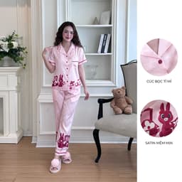 Thumbnail BỘ MẶC NHÀ SHE BY ZAM - A76 - HỌA TIẾT THỎ HỒNG 3