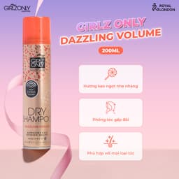 Thumbnail Dầu Gội Khô Dry Shampoo Girlz Only Dazzling Volume 200ml, phồng tóc gấp đôi mùi hương kẹo ngọt 3