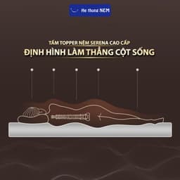 Thumbnail Niệm Topper dày 9cm He thong NEM Cao Cấp Tấm Nệm Đệm Topper Toper Trải Giường Tăng Tiện Nghi Chuẩn Khách Sạn 5 Sao 2