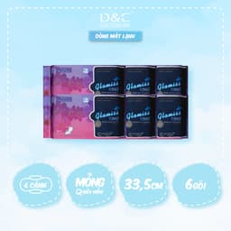 Thumbnail Combo 6 gói băng vệ sinh thảo dược Glamiss Cool ban đêm 33.5 cm siêu mát lạnh 1