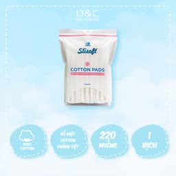 Thumbnail Bông tẩy trang Slisoft cotton không dệt, mềm mịn an toàn cho da 1
