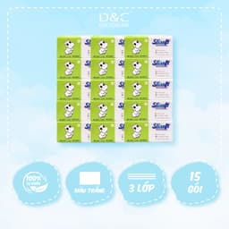 Thumbnail Giấy ăn Slisoft Trắng tự nhiên 300 tờ, đa năng thân thiện môi trường an toàn cho cả gia đình Combo tiết kiệm 2