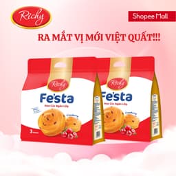 Thumbnail [VỊ MỚI!!!] Combo 2 Túi Bánh Mì Hoa Cúc Ngàn Lớp Fe'sta Richy 3 Bánh/Túi 2