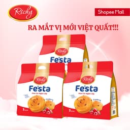 Thumbnail [VỊ MỚI!!!] Combo 3 túi bánh mì hoa cúc ngàn lớp Festa Richy- Date 30 ngày kể từ NSX 2