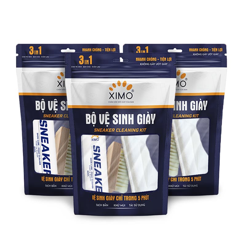 Ảnh Chai Vệ Sinh Giày Nhanh Ximo Sneaker White Plus Làm Sạch Vết Bẩn, Tiện Lợi 150ml 4