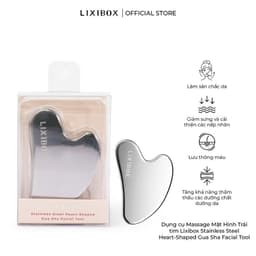 Thumbnail Dụng cụ Massage Mặt Đá Thạch Anh Hình Trái tim Lixibox Heart-Shaped Gua Sha Facial Tool 3