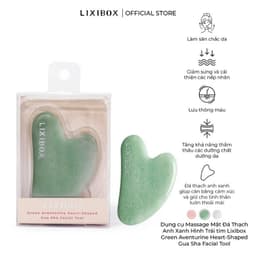 Thumbnail Dụng cụ Massage Mặt Đá Thạch Anh Hình Trái tim Lixibox Heart-Shaped Gua Sha Facial Tool 2